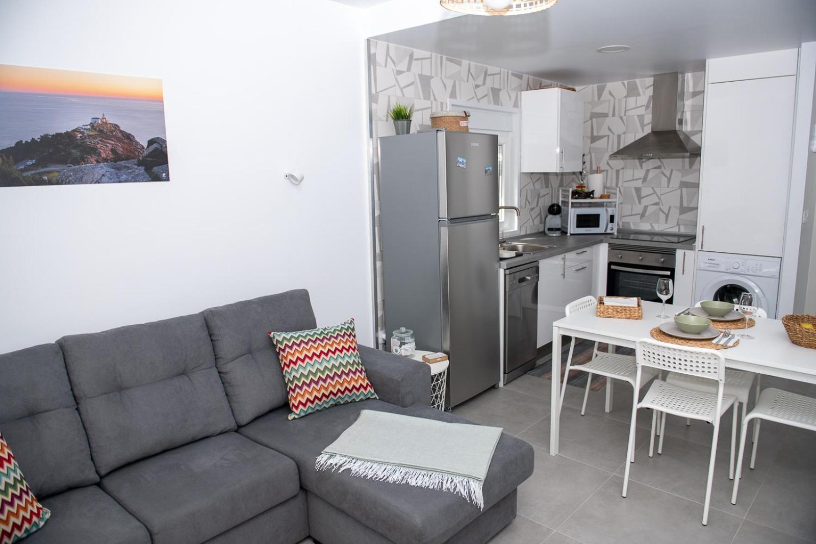 Apartamento O Tranvia En El Centro De Finisterre Luaran gambar